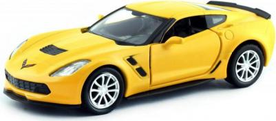 Машина металлическая RMZ City 1:32 "Chevrolet Corvette Grand Sport", желтый матовый цвет, двери открываются – фото 6