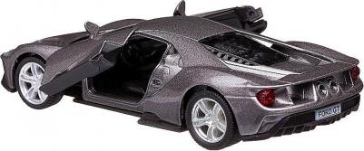 Машина металлическая RMZ City 1:32 "Ford GT 2019", серый цвет, полоса, двери открываются – фото 5
