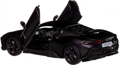 Машина металлическая RMZ City 1:32 Maserati MC 2020,инерционный механизм, двери открываются, черный матовый цвет – фото 3