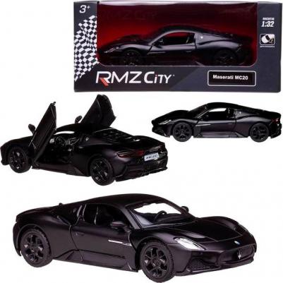 Машина металлическая RMZ City 1:32 Maserati MC 2020,инерционный механизм, двери открываются, черный матовый цвет