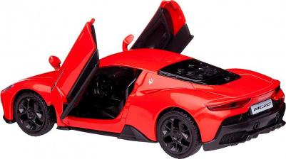 Машина металлическая RMZ City 1:32 Maserati MC 2020, инерционный механизм, двери открываются, красный цвет. 554982-R – фото 4