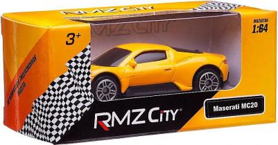 Машина металлическая RMZ City 1:32 Maserati MC 2020, инерционный механизм, двери открываются, желтый цвет – фото 5