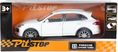 Машина металлическая RMZ City 1:32 Porsche Cayenne Turbo, инерционная, красный матовый цвет – фото 3