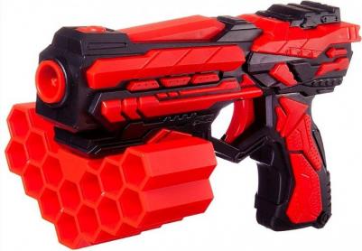 Бластер красно-черный с пулями – фото 3