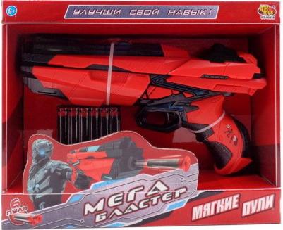 Мегабластер стреляющий мягкими снарядами 6 шт. в комплекте – фото 1