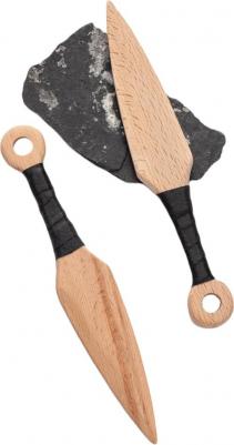 Деревянный японский нож, Кунай, 2 шт. DI-M18 – фото 1