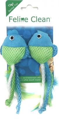 Feline Clean игрушка для кошек Dental Рыбки, ленты и перья (2 шт.) – фото 1
