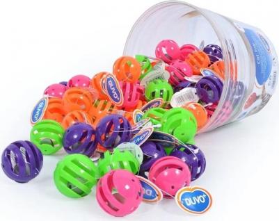 Игрушка для кошек "Мяч с колокольчиком", пластик, в ассортименте