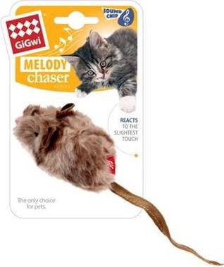 Игрушка для кошек "Мышка", озвученная, 15 см – фото 2