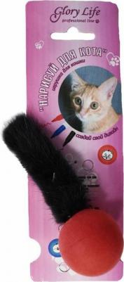 игрушка дразнилка для кошек Нарисуй для Кота лапка норки мех разноцветный