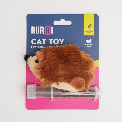 Игрушка для кошек Ёж, 9х4х4,5 см – фото 2