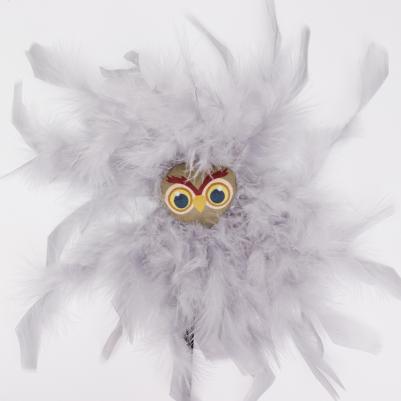 Игрушка-дразнилка для кошек Перьевая голова, 2x9x49 см – фото 2