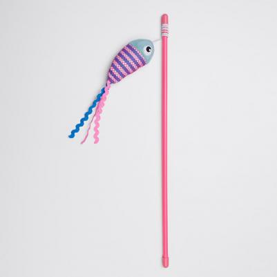 Игрушка-дразнилка для кошек Рыбка, 40 см