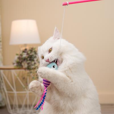 Игрушка-дразнилка для кошек Рыбка, 40 см – фото 2