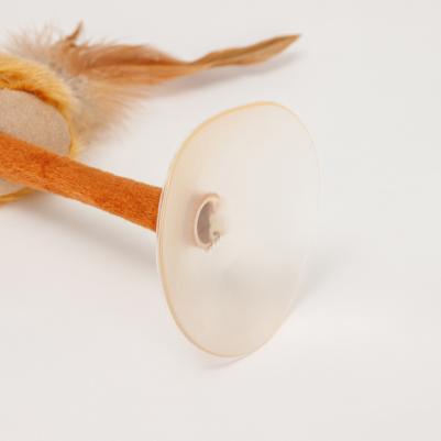 Игрушка-дразнилка на присоске для кошек Мышка, 15х8х8 см – фото 1