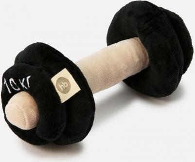 330715, Игрушка пищалка для малышей детская пищалка, мягкая игрушка гантель – фото 3