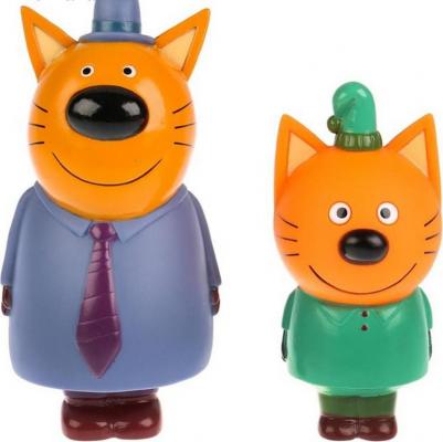 Резиновая игрушка Набор для ванны Три Кота.Папа и Компот LX18005 в сетке – фото 2