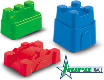 Формочки для песка "Крепость" 3 шт 9х8 см Н-081 – фото 5