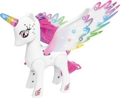 Музыкальная игрушка Единорог со светом и звуком, машет крыльями, розовый – фото 2
