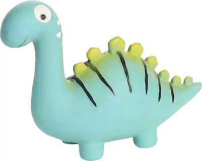 игрушка для собак "Динозавр" L, латекс, зелёный, 6,7х19х14 см для всех возрастов Китай 1 уп. х 1 шт. х 0.09 кг