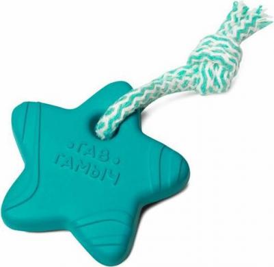 Игрушка для собак "Звезда с веревкой", 80мм, серия ГАВ гамыч