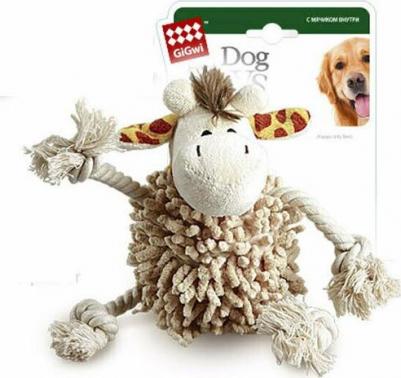 75072 Игрушка для собак Жираф с теннисным мячом 1