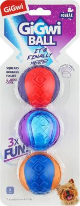 Игрушка Ball Squeak мяч с пищалкой для собак 3шт (75326) – фото 2