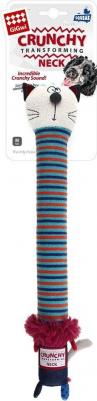 Игрушка Crunchy Transforming Neck кот с пищалкой для собак (75413) – фото 5