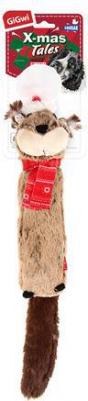 Игрушка для собак "X-mas Tales", бобер с большой пищалкой, 43 см – фото 1