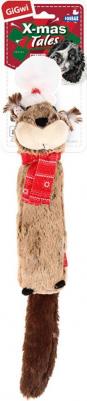 Игрушка для собак "X-mas Tales", бобер с большой пищалкой, 43 см – фото 2
