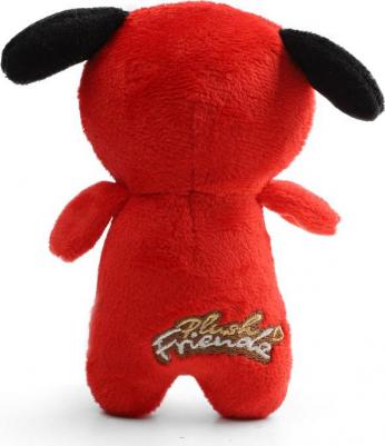 Игрушка мягкая для собак Лисичка в костюме хот-дога с пищалкой, 12,5x7x6 cм – фото 3