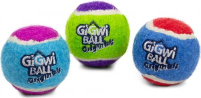 Игрушка-пищалка для собак Три мяча, длина 4 см