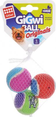 Игрушка-пищалка для собак Три мяча, длина 4 см – фото 5