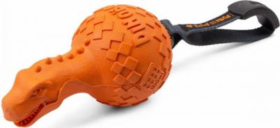 Игрушка Push to Mute Dinoball Squeak динозавр с отключаемой пищалкой для собак 4627077754740 – фото 4