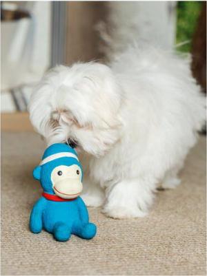 Игрушка для собак обезьянка со сладким ароматом ванили, латексная, для мелких и средних пород – фото 13