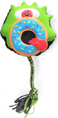 Комбинированная игрушка из латекса с пищалкой для собак и кошек Клякса Боб, 13x13x6,5 см