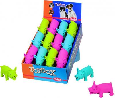 Игрушка для собак Цветные свинки, 11 см