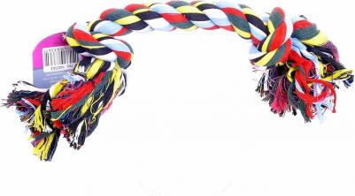 Игрушка для собак Веревка с 2 узлами, хлопок, 25см