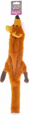 Мягкая игрушка для собак Лиса, оранжевый, черный, белый, длина 50 см – фото 2