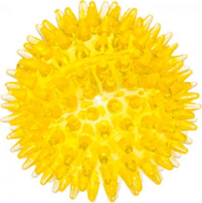 Игрушка для собак Мяч с шипами желтый 7,5 см