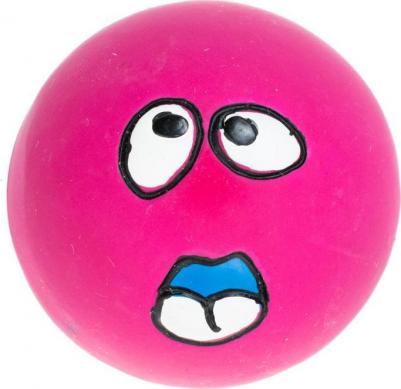 Игрушка для собак Мяч Смайлик латексный, 6 см 4680368083295 – фото 1