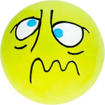 Игрушка для собак Мяч Смайлик латексный, 6 см
