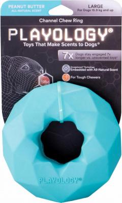 Channel Chew Ring жевательное кольцо с ароматом арахиса (Голубой)