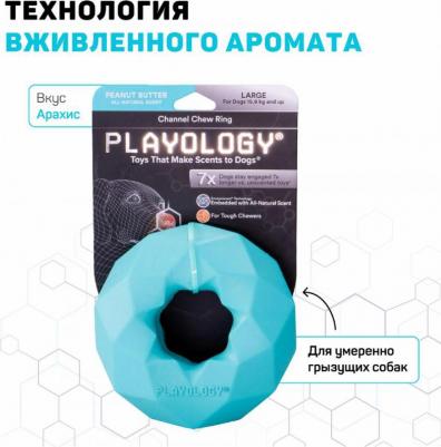 Channel Chew Ring жевательное кольцо с ароматом арахиса (Голубой) – фото 5