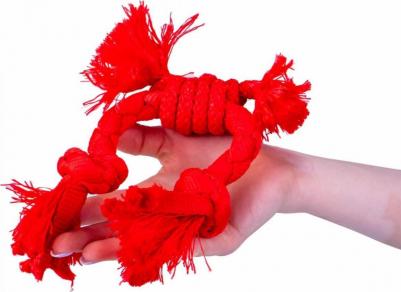 Puppy Sensory Rope сенсорный канат с ароматом говядины (Красный) – фото 2