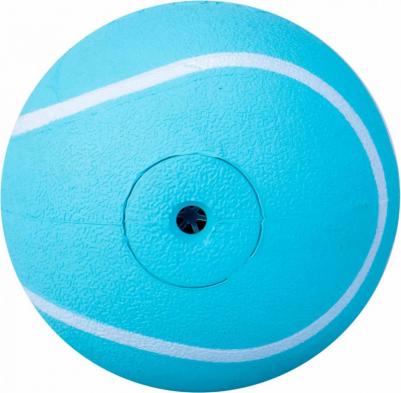 жевательный мяч SQUEAKY CHEW BALL с пищалкой и с ароматом арахиса, цвет голубой – фото 1