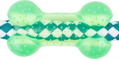 Игрушка для собак Косточка на веревке 26 см – фото 2