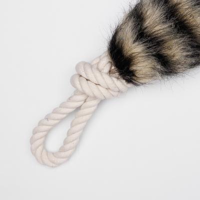 Игрушка с шуршащим элементом для собак Хвост енота, 43х9х5 см – фото 3