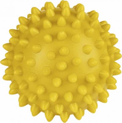 Игрушка для собак Персей, мяч для массажа, желтый, 9 см
