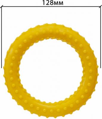 игрушка для собак "Сириус", кольцо с шипами, жёлтый, диаметр 61 см – фото 2